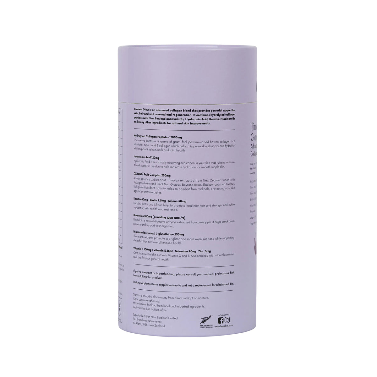 Timeless Glow Advanced Collagen Blend - Blackcurrant